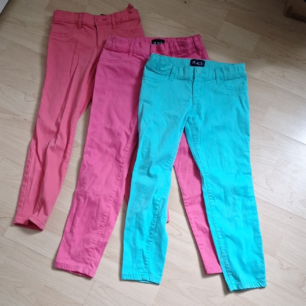 Place Kids Pink and Teal Jeans Set